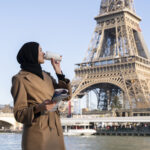 Is Paris risk free for solo women vacationers: Muslim-woman-traveling-paris